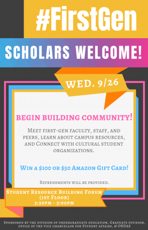 #FirstGen Scholars Welcome