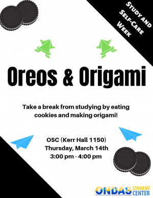 Oreos & Origami Flyer